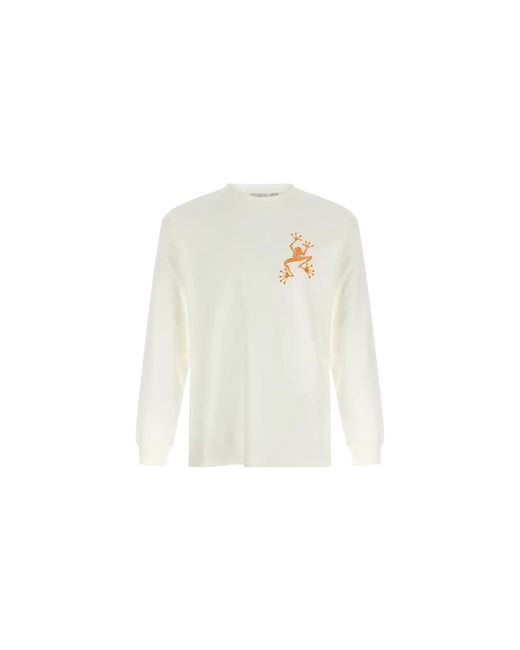 Gramicci Black Sticky Hands Ls T-Shirt G6Su-T108-Wht" for men
