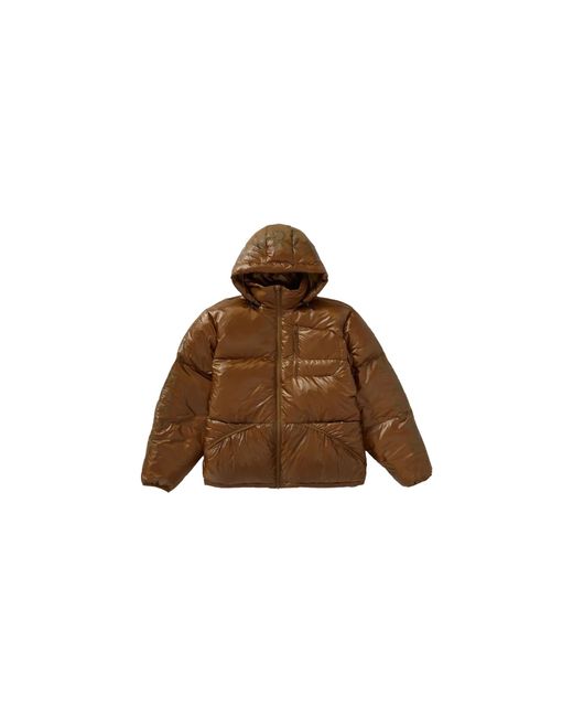 Supreme Black Hooded Down Jacket "Fw21" Fw21J24"