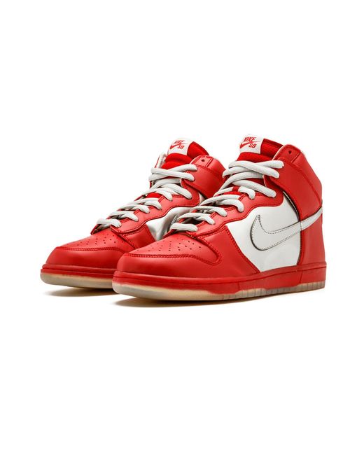 Nike Red Dunk High Premium Sb "Mork And Mindy" 313171 002" for men