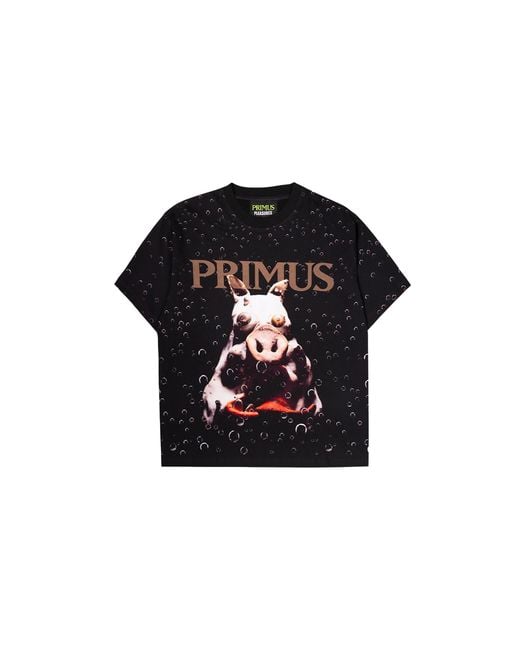 Pleasures Black Pork Soda Ss T-Shirt P26Su051" for men