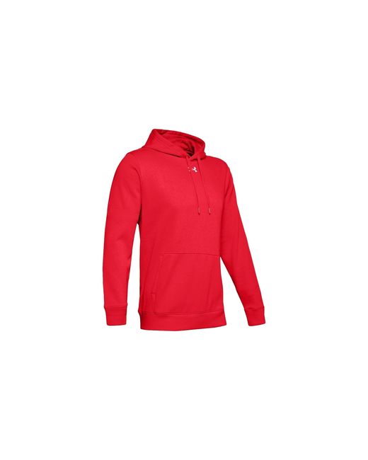 Under Armour Red Hustle Fleece Hoodie 1300123 600" for men