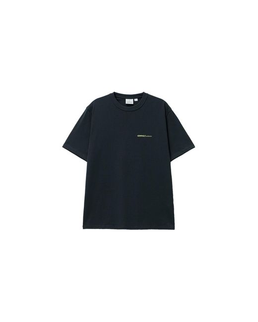 Gramicci Black Hurricane Short-Sleeve T-Shirt "Vintage" G5Fu T085 Vbk" for men