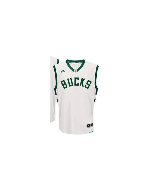 Adidas Black Milwaukee Bucks Swingman Jersey A74054" for men