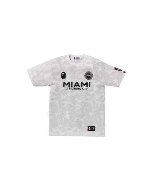 A Bathing Ape Black X Inter Miami Cf Camo T-Shirt 1J73 109 901" for men
