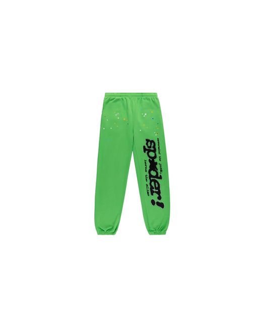 Sp5der Green Punk V2 Rhinestone Sweatpants "Bright" 197"