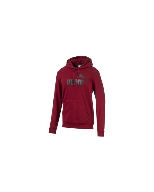 PUMA Red Essentials Big Logo Fleece Hoodie 580685 57" for men