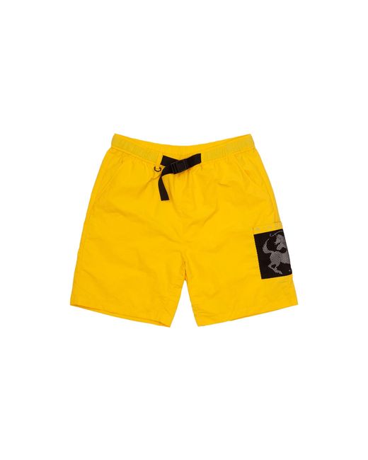 Sinclair Yellow Mesh Pocket Shorts Smb49 1" for men