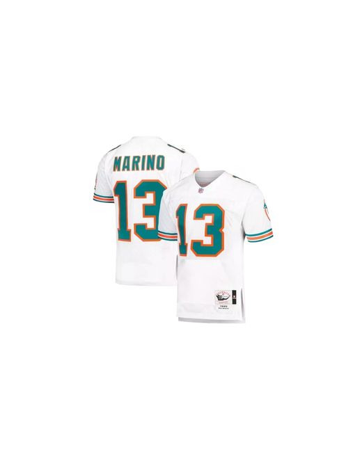 Mitchell & Ness Black Nfl Jersey Dolphins 1992 Dan Marino "Dolphins" Ajy66195 Mdo92Dmawhit" for men