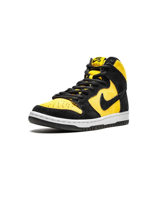 Nike Black Sb Dunk High Pro "Reverse Goldenrod" Db1640 001" for men