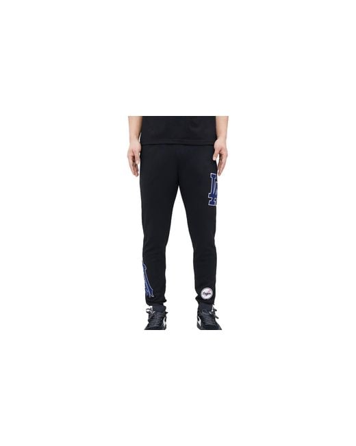 Pro Standard Black Mlb Los Angeles Dodgers Logo Joggers Blk Sweatpants Lld431602 Blk" for men