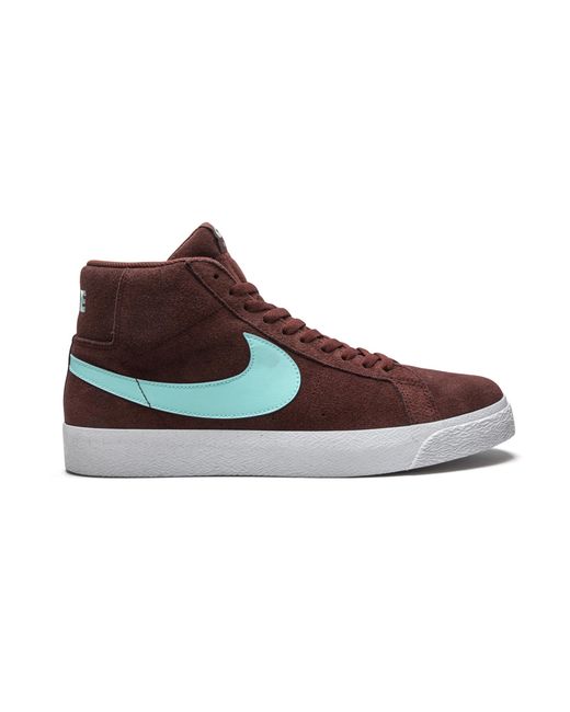 Nike Brown Sb Blazer Mid "Mystic Dates Glacier Ice" for men