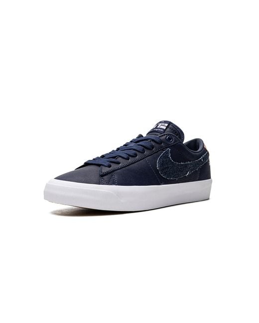 Nike Blue Sb Zoom Blazer Low Pro Gt "Denim Swoosh" for men