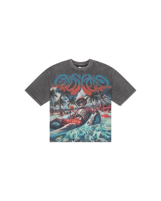 GODSPEED NEW YORK Black Pool Party T-Shirt Wash" Xa3Ew8N6" for men