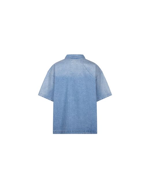Purple Brand Blue Ss Emboss Polo P036 Spli423" for men