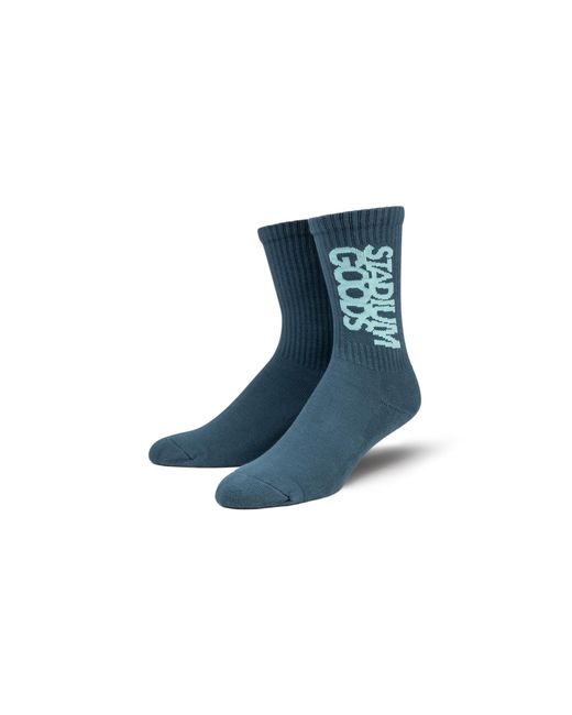 Stadium Goods Black Crew Sock "River" Sgs0442"