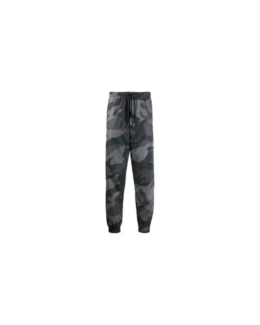 Adidas Black Camo Woven Track Pants Ed6985" for men