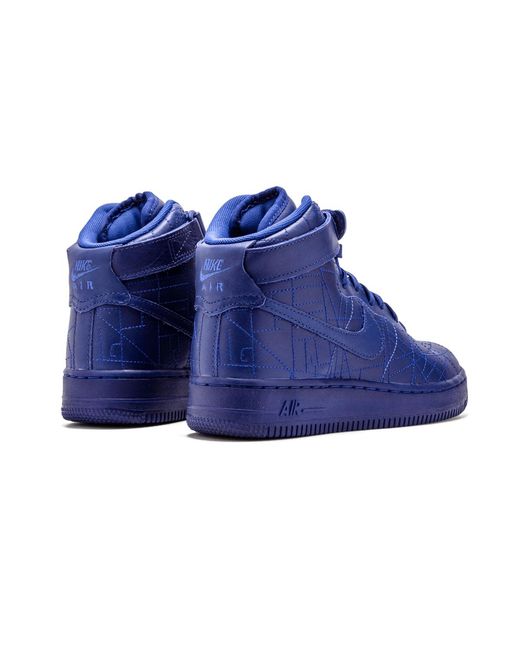 Nike Blue Air Force 1 Hi F Qs Mns "Paris" 704010 400"