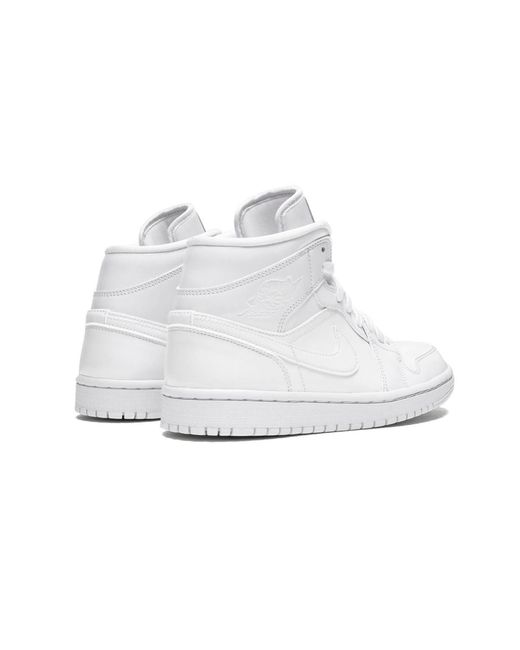 Nike Black Air 1 Mid "Triple Patent Leather" Bq6472 111"