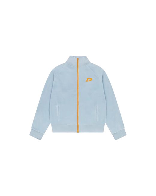 DENIM TEARS Blue Velour Warmup Jacket "Light" Dt516" for men