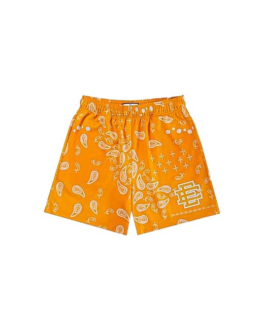 Eric Emanuel Orange Ee Basic Shorts (Ss25) Paisley" Ee267" for men
