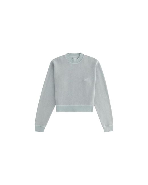 Kith Black Haylen Cropped French Terry Crewneck "Dark" Khw030196 333"