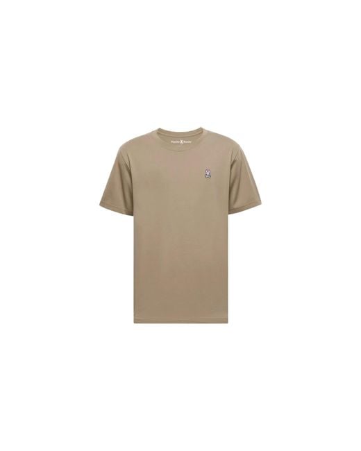 Psycho Bunny Black Classic Crew Neck Antique Taupe T-Shirt Shirt B6U014Crpc Atp" for men