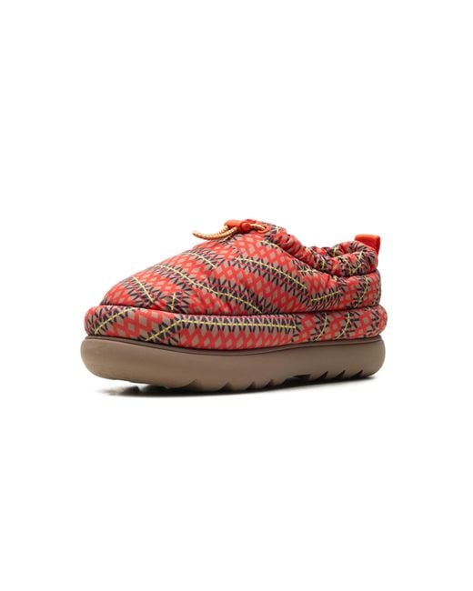 Ugg Red Maxi Heritage Braid Clogs "Chestnut" 1139131 Che"