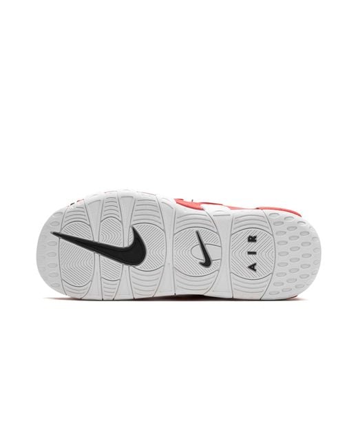 Nike Red Air More Uptempo Slide "bulls" Shoes for men