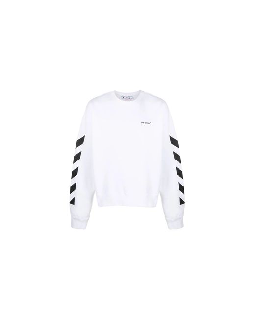 Off-White c/o Virgil Abloh Black Diagonal Helvetica Oversized Sweatshirt Omba058C99Fle0010110" for men