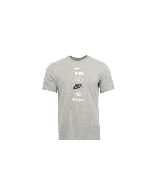 Nike Black Sportswear Club Logo T-Shirt "Heather" Dz2875 063" for men