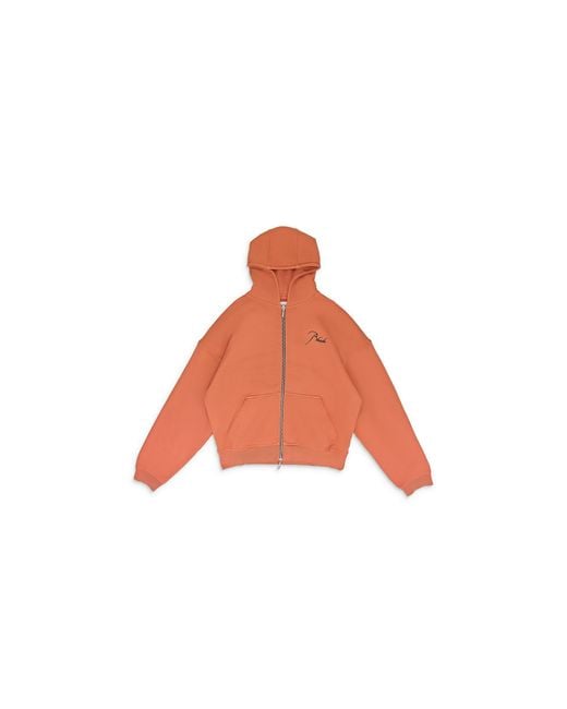 Rhude Black Zip Up Hoodie Rhss23Ho26826120 Vto" for men