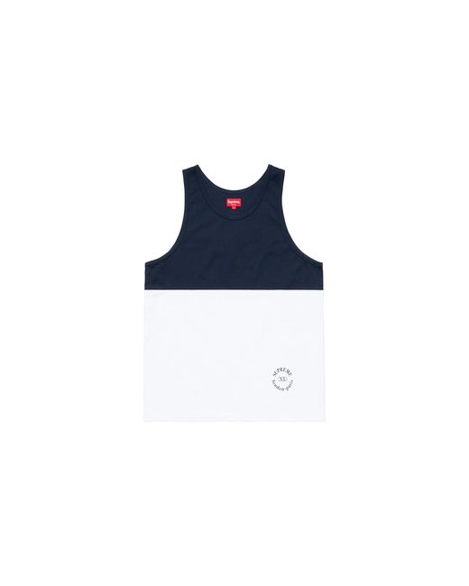 Supreme Blue Split Tank Top Su26673"