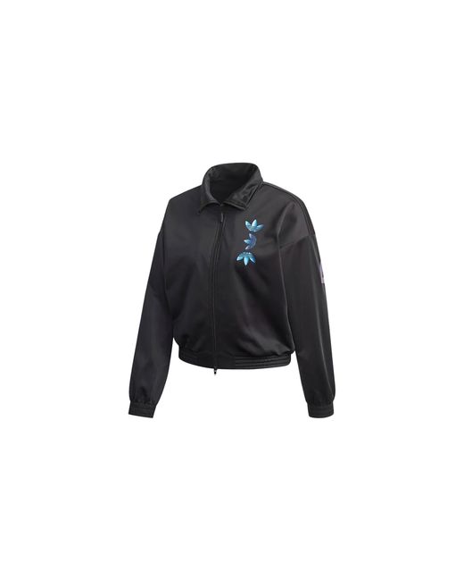 Adidas Black Large Logo Track Jacket Royal" Fs7228"