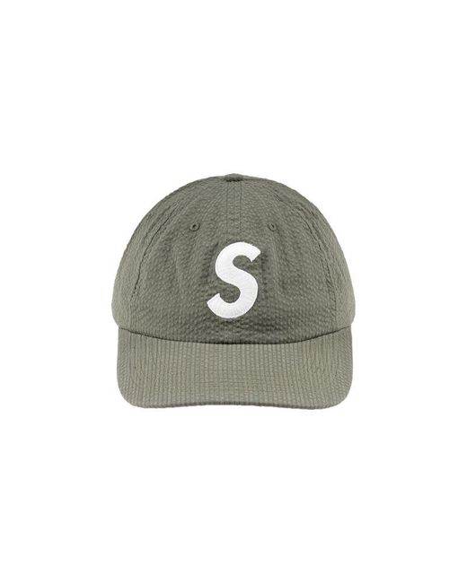 Supreme Seersucker S Logo 6-Panel 