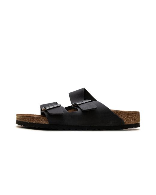 Birkenstock Black Arizona "Oiled Leather Habana" 0552111" for men