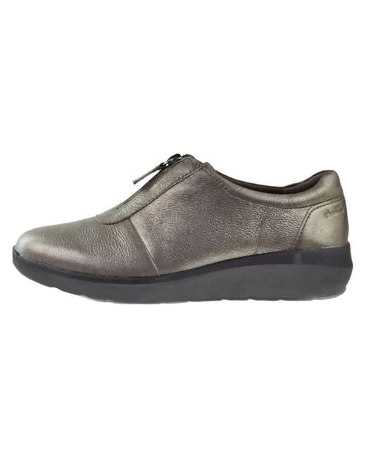 Clarks Black Kayleigh Sail Loafer "Metallic" 26153204"