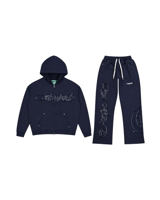 GODSPEED NEW YORK Blue Og Raw Import Sweatsuit Gs562" for men