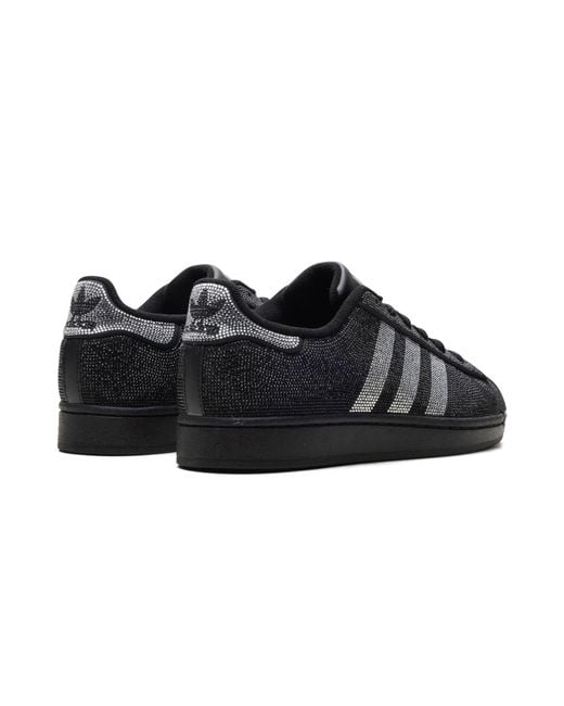 Adidas Black Superstar Ii "Rhinestone" Ih4200"