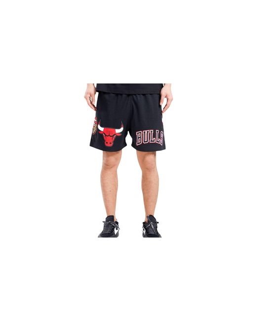 Pro Standard Black Nba Chicago Bulls Logo Mesh Pro Team Shorts Bcb353899 Blk" for men