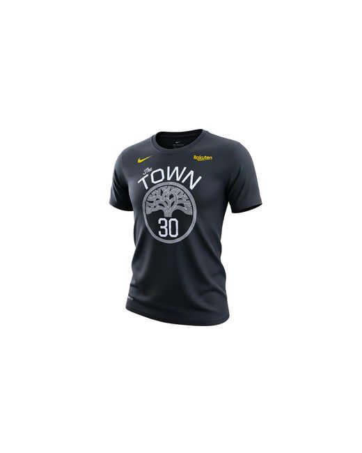 Nike Black Nba Gs Warriors Name & Number Stephen Curry T-Shirt 871408 015"