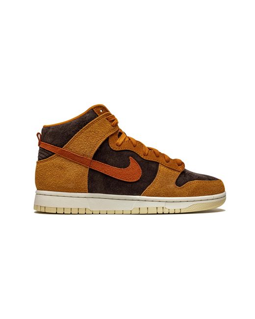 Nike Brown Dunk High Prm "Dark Curry" Dd1401 200" for men