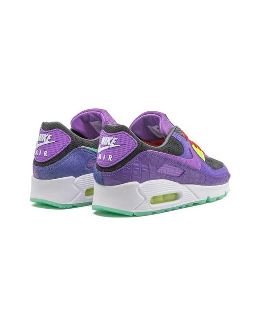 nike air max 90 purple and green