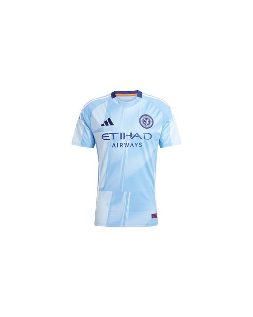 Adidas Blue New York City Fc 25/26 Home Jersey "Bahia Light" Iv9926" for men