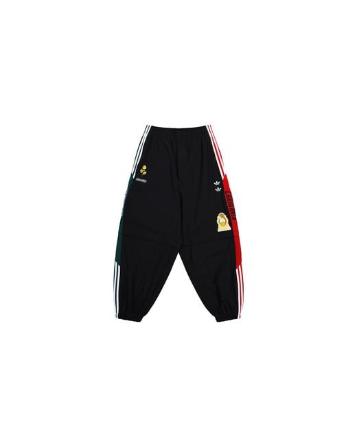 Adidas Black Willy Chavarria Oversized Woven Trackpants Ku7798" for men
