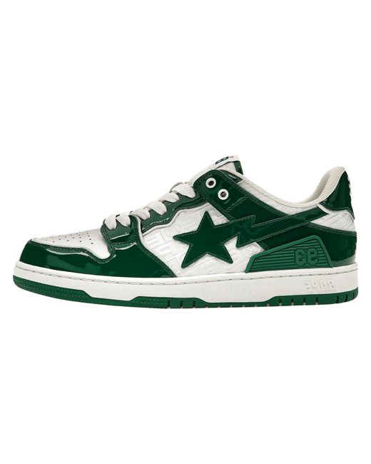 A Bathing Ape Green Sk8 Sta #5 "Luxury Sport Monogram for men