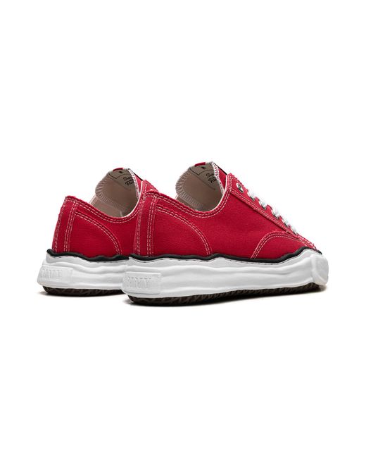 Maison Mihara Yasuhiro Red Peterson Og Sole Canvas Low A01Fw702" for men