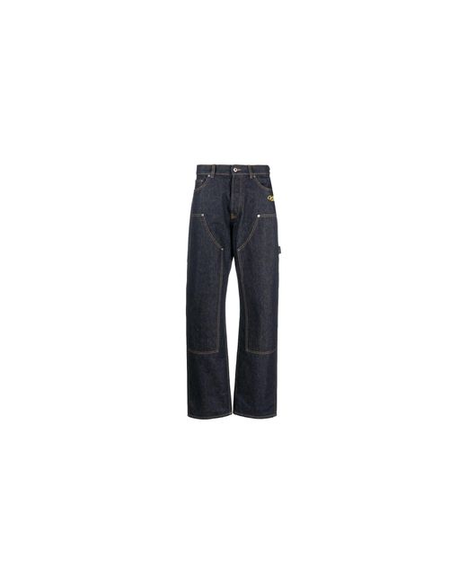Off-White c/o Virgil Abloh Black Wave Off Skate Carpenter Jeans Omya168S23Den0024818" for men