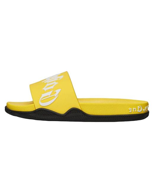 GODSPEED NEW YORK Yellow Og Logo Slides V2 Gs581" for men