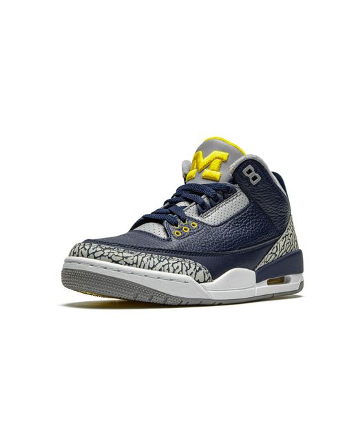 Nike Blue Air 3 Retro Pe "Michigan" Aj3 820064" for men