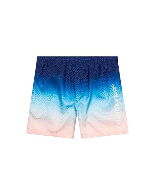 Casablanca Blue Gradient Printed Shorts Mps25 Tr 224 01" for men